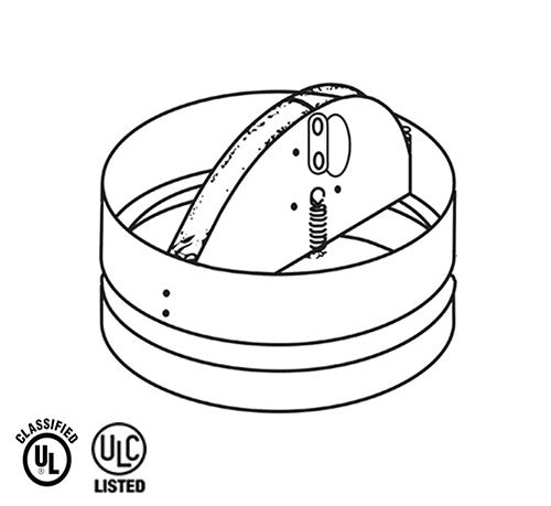 Ceiling Radiation Damper Round United Enertech C-RD